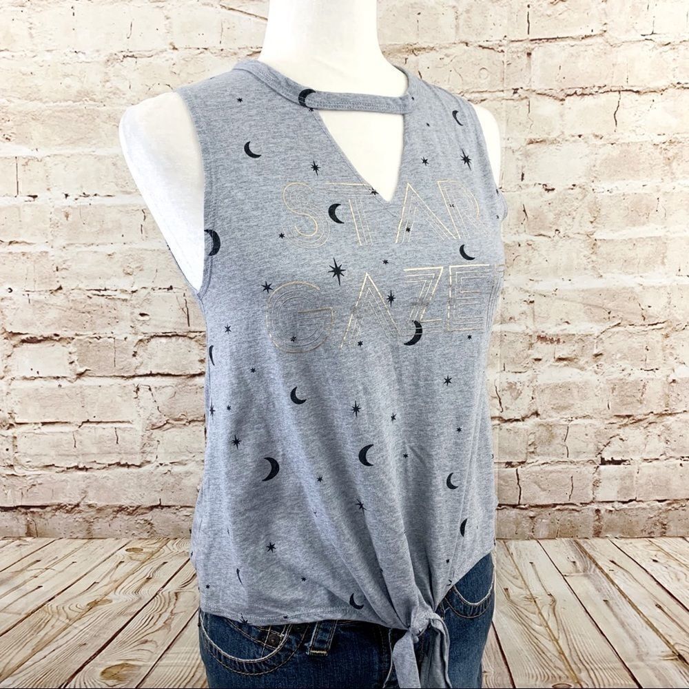 Modern Lux sleeveless celestial graphic tee